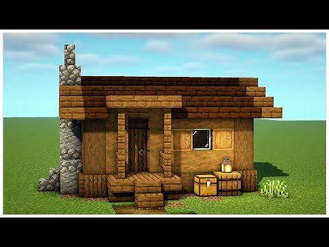 Minecraft: How to Build a Wooden Hut | Tutorial
