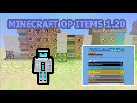 how to get OP armor and tools with commands in Minecraft! (1.20+)