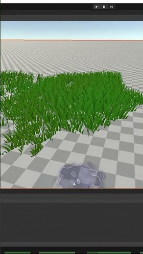 Two ways to add grass to a terrain in Unity! #shorts #3d #unity3d