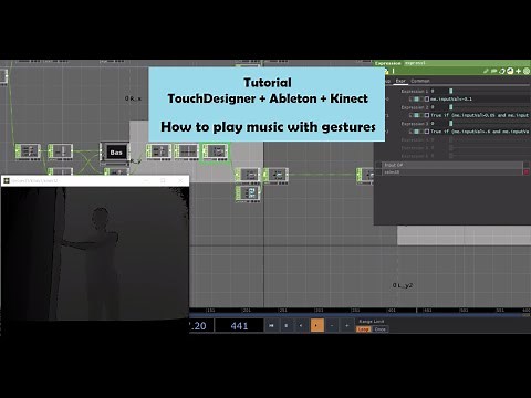 Tutorial - TouchDesigner + Ableton + Kinect - How to play music with gestures Pt. 1