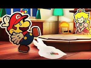 Paper Mario Color Splash - 100% Walkthrough Part 1 No Commentary Gameplay - Mario, Peach & Huey