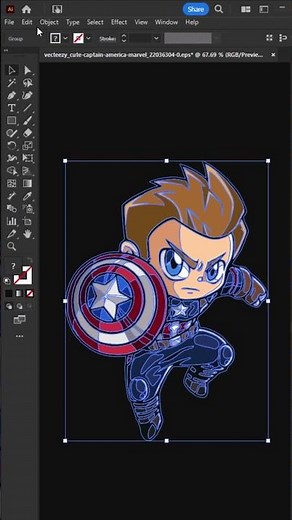 Create vector stickers in adobe illustrator