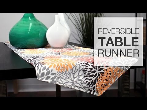How to Sew a Reversible Table Runner (Tutorial)