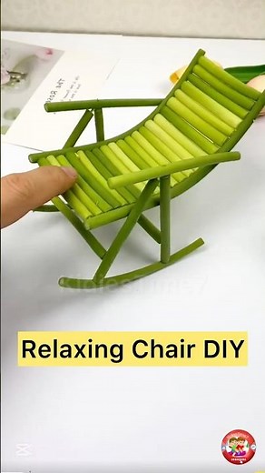 DIY Relaxing Chair Made from Plant Stem Sticks | Eco-Friendly Craft for Kids | Fun & Learning Toys