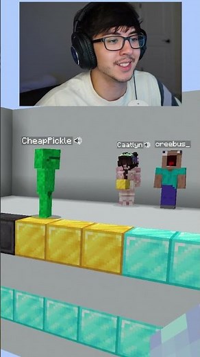 he did the IMPOSSIBLE...😂🎨Minecraft color match VS GIRLFRIEND #minecraft #shorts #minecraftshorts