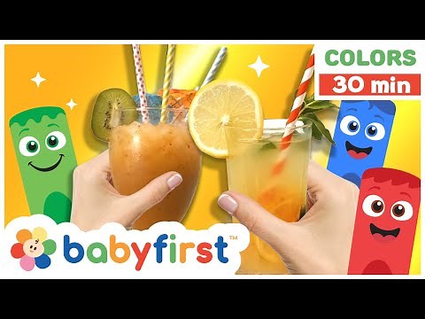 Toddler Learning Video | COLOR CREW MAGIC - Smoothie & Lemonade + | DIY for Kids | BabyFirst TV
