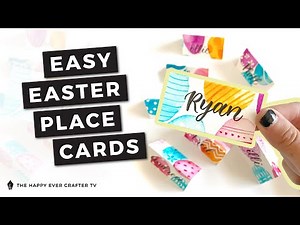 Easy Easter Watercolor Place Cards