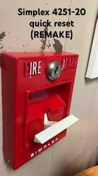 Makeshift Simplex 4251-20 quick reset (REDO) #simplex #shorts #firealarms #shorts