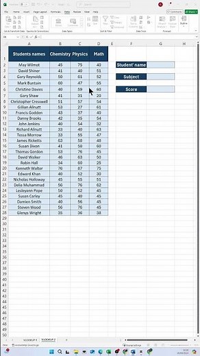How to Create a Two-Way VLOOKUP using Excel's Drop-Down Lists