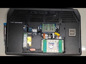 Alienware 17 R3 Complete Disassembly RAM SSD Hard Drive Upgrade Repair Battery Replacement Pt 1 of 2