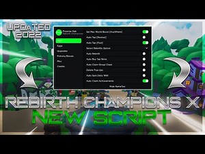 [NEW] ⛱️Rebirth Champions X⛱️ SCRIPT/GUI *2022* (Showcase) (Pastebin)