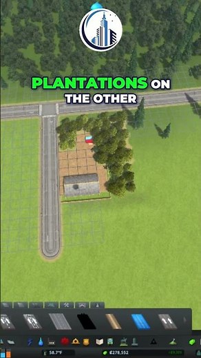 Great Basic Setup For Forestry Industry In Cities Skylines