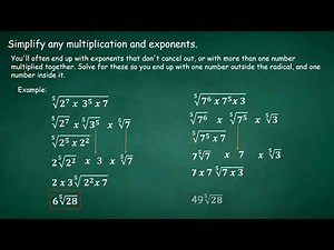 Simplifying Radical Expressions