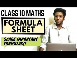 Class 10 Maths Formula All Chapters