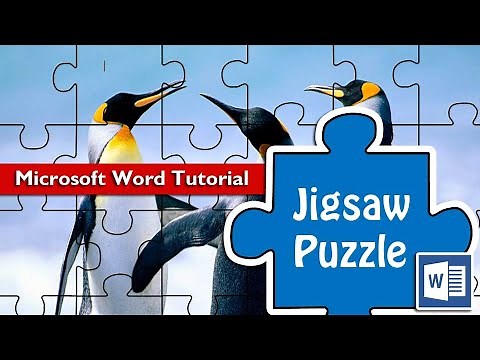 How to design a jigsaw puzzle template in Microsoft Word - MS Word Tutorial