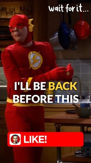 ⚡ "The Flash Sheldon" | The Big Bang Theory #funny #comedy #dc