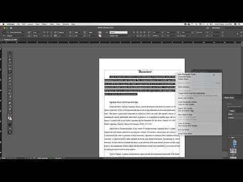 Import Word document into InDesign tutorial | InDesign paragraph style creation #tricks #video
