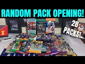 RANDOM PACK OPENING! 28 Football Card Packs From Various NFL Products!