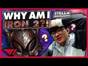 Faker Gets Placed in IRON 2? | T1 League of Legends Stream Highlights