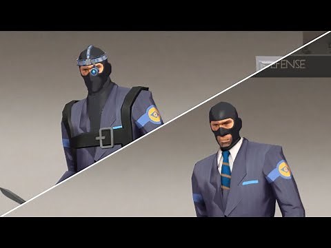 Pre-Fortress 2 - Default Skins Vs. "Old School Attire" TFC Skins From Gamebanana