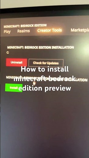 How to install minecraft bedrock edition preview