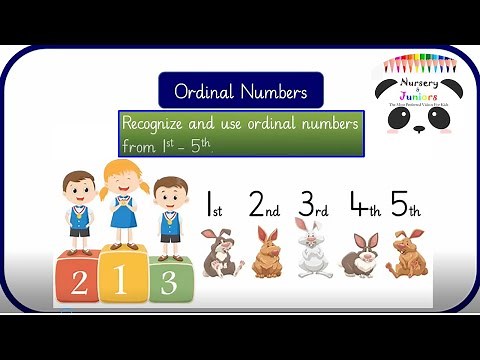 Ordinal Number Video Lesson for Kindergarten and Nursery