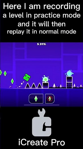 Geometry Dash on iOS... HACKED!! Noclip, Speedhack, and more! #shorts