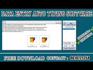 Auto typer software download for data entry | Data entry auto typing software