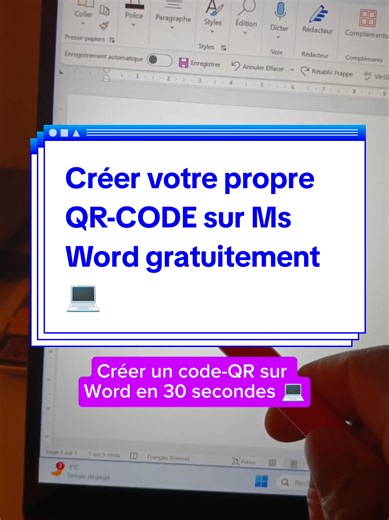 Créer un QR-CODE sur Ms Word gratuitement #word #viral #office #pro #student