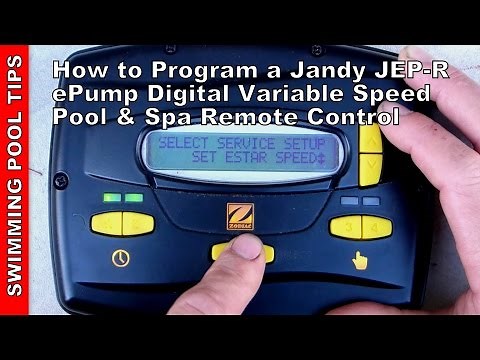 How To Program a Jandy JEP-R Variable Speed Pump Controller