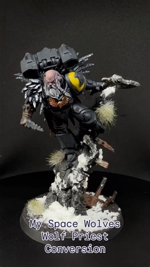 My Space Wolves Wolf Priest Conversion! #warhamm #warhammer40k #warhammer #spacemarines #spacewolves