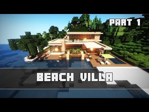 Modernes Strandhaus bauen | Minecraft Tutorial Part 1 | German