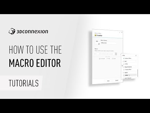 3DxWare 10 - How to use the 3Dconnexion Macro Editor