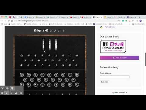 How to Enigma Machine Simulator Video