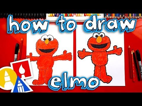 How To Draw Elmo From Sesame Street