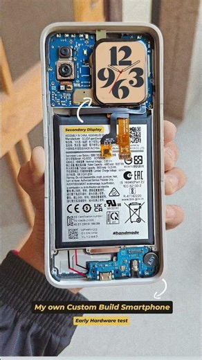 Custom Built Smartphone | Made from Scrap | DIY. #shorts