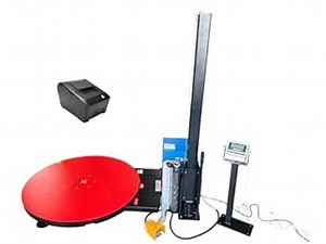 SellEton SL-7100-W60 Turntable Pallet Wrapping Machine, Industrial Wrapper Palllet with Built-in Scale 3500 lb Capacity