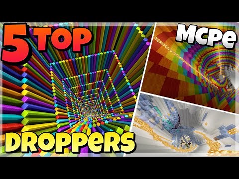 TOP 5 BEST DROPPERS for MCPE, BEDROCK and WINDOWS 10 EDITION!!! |MTCPlayz Minecraft