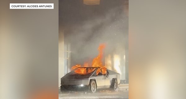 Tesla Cybertruck explosion in Las Vegas leaves one dead, seven injured