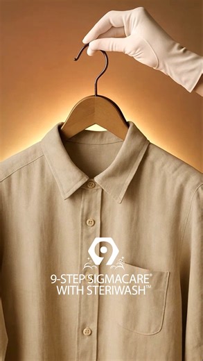 fabricspa on Instagram: "9 steps. One goal. Pristine care. We don't believe in shortcuts. Our signature Sigmacare process is a 9-step journey designed to revitalize every fiber of your wardrobe. From expert diagnosis to the final pristine touch, experience the standard of care your clothes were made for. . . . #fabricspa #drycleaningandlaundry #laundryservice #laundry #IndiasNo1Laundry #Laundry #DryCleaning #DryCleaningDoneRight #DryCleaningServices #nayawalafeeling"