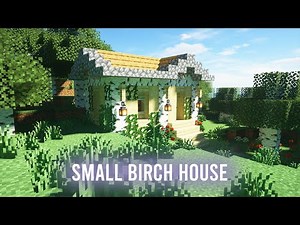 Minecraft Building A Small Birch House