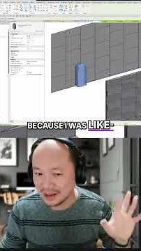 Revit Family Cut Geometry and Curtain Panels HACK! #shorts