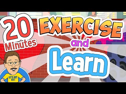 EXERCISE and LEARN | 20 Minutes of Educational Exercise Songs for Kids | Jack Hartmann
