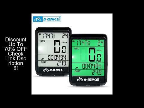 INBIKE Bike Computer Waterproof MTB Cycling Speedometer Wireless Wired Bicycle Odometer Computer LED