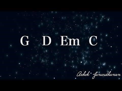 G major acoustic backing track- I V vi IV progression