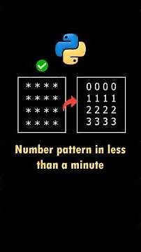 🚀 Python Program #5 : | Number Square Pattern less than a Minute | Python Tutorial Tamil | Mr JR