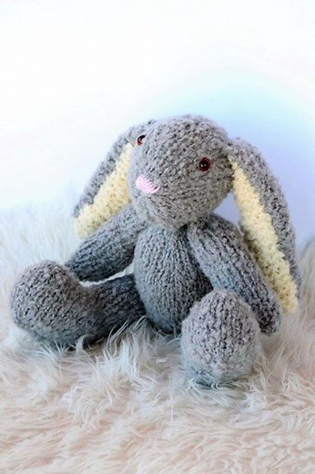 21 Free Knitted Bunny Patterns For Easter Gifts