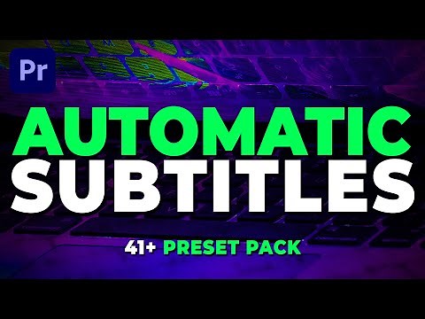 AUTOMATIC Subtitles and Transitions in Premiere Pro