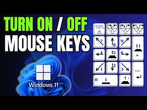 How To Turn On or Off Mouse Keys in Windows 11