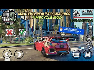 How To Install Max Level Realistic Graphics Timecycle Mod in Gta San Andreas Mobile Graffit Gaming